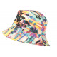 Chapeau Bob NY Vert et Jaune Tropical Streetwear Sunrise BOB Hip Hop Honour