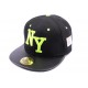 Snapback JBB Couture Noire et Jaune Fluo ANCIENNES COLLECTIONS divers