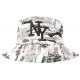 Chapeau Bob NY Gris et Noir Look Tropical Streetwear Exotyq ANCIENNES COLLECTIONS divers