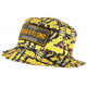 Chapeau Bob Plata o Plomo Jaune et Noir Colombia Streetwear Fashion BOB SKR