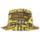 Chapeau Bob Plata o Plomo Jaune et Noir Colombia Streetwear Fashion BOB SKR