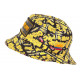 Chapeau Bob Plata o Plomo Jaune et Noir Colombia Streetwear Fashion BOB SKR