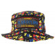 Chapeau Bob Plata o Plomo Noir et Bleu Colombia Streetwear Fashion BOB SKR