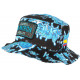 Chapeau Bob El Patron Bleu et Noir Medellin Streetwear Fashion Colombia BOB SKR