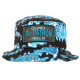 Chapeau Bob El Patron Bleu et Noir Medellin Streetwear Fashion Colombia BOB SKR