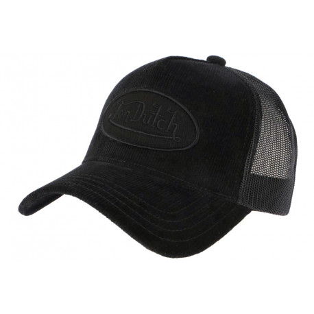 Casquette Von Dutch Noire Velours Retro Baseball Velvet ANCIENNES COLLECTIONS divers