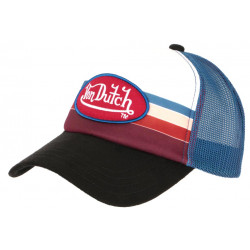 Casquette Von Dutch Bleue et Blanche Custom Baseball Band CASQUETTES VON DUTCH