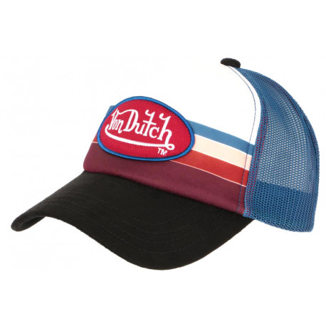 Casquette Von Dutch Bleue et Blanche Custom Baseball Band CASQUETTES VON DUTCH