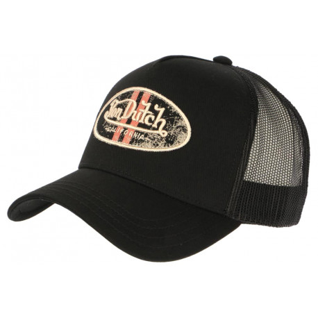 Casquette Von Dutch Noire Custom Originale Filet Baseball Log ANCIENNES COLLECTIONS divers