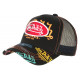 Casquette Von Dutch Noire et Orange Custom Tags Trucker Baseball ANCIENNES COLLECTIONS divers