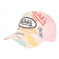 Casquette Von Dutch Rose Design Custom Tagué Trucker Baseball ANCIENNES COLLECTIONS divers