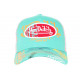 Casquette Von Dutch Vert Turquoise Print Custom Filet Baseball ANCIENNES COLLECTIONS divers