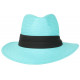 Chapeau de Paille Bleu Azur Tendance Théo CHAPEAUX Léon montane