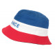 Chapeau Bob France Bleu Blanc Rouge Reversible Noir en coton BOB Nyls Création