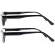 Lunettes de Lecture Solaires Clipsables Noires Rectangles Kyna Lunettes Loupe Solaire New Time