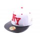 Snapback NY JBB Couture blanche et rouge ANCIENNES COLLECTIONS divers