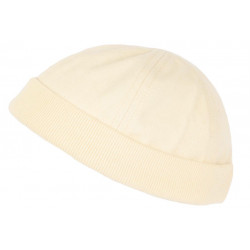 Bonnet Docker Beige Clair en Coton Homme et Femme Tendance Rackham BONNETS Nyls Création