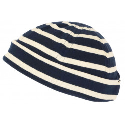 Bonnet Marin Bleu et Beige Look Docker Homme et Femme Tendance Rackham BONNETS Nyls Création