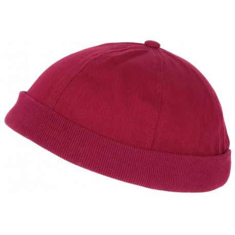 Bonnet marin bordeaux, bonnet docker en coton homme femme livré 48h!