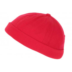 Bonnet Docker Rouge Vif en Coton Homme et Femme Mode Hodok BONNETS Nyls Création