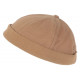 Bonnet Docker Marron en Coton Homme et Femme Mode Hodok BONNETS Nyls Création