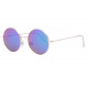 Lunettes Soleil Rondes Miroir Bleu et Dorees homme femme Klom LUNETTES SOLEIL Eye Wear