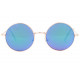 Lunettes Soleil Rondes Miroir Bleu et Dorees homme femme Klom LUNETTES SOLEIL Eye Wear