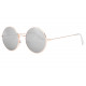 Lunettes Soleil Rondes Miroir Gris Argent Ronde et Dorees Klom LUNETTES SOLEIL Eye Wear