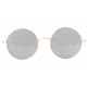 Lunettes Soleil Rondes Miroir Gris Argent Ronde et Dorees Klom LUNETTES SOLEIL Eye Wear