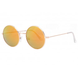 Lunettes Soleil Miroir Dore Rondes Fashion Homme Femme Klom LUNETTES SOLEIL Eye Wear