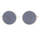 Grandes Lunettes Soleil Rondes Beiges Monture doree Classe Olky LUNETTES SOLEIL Eye Wear