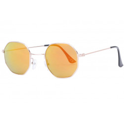 Lunettes Soleil Octogonales Miroir Doré Tendance Eighty LUNETTES SOLEIL Eye Wear