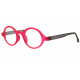 Lunettes de Lecture Rondes Rouges et Grises Tendance Teyx Lunettes Loupes Proloupe