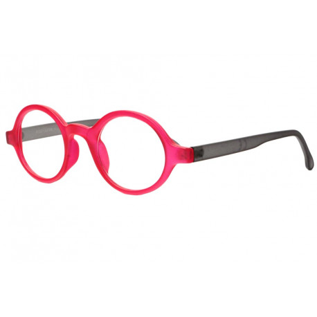 Lunettes de Lecture Rondes Rouges et Grises Tendance Teyx Lunettes Loupes Proloupe