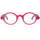 Lunettes de Lecture Rondes Rouges et Grises Tendance Teyx Lunettes Loupes Proloupe