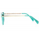 Lunettes Loupe Oeil de Chat Turquoises et Dorees Femme Fashion Sara Lunettes Loupes Proloupe