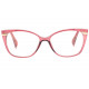 Lunettes Loupe Oeil de Chat Rouges et Dorees Femme Fashion Sara Lunettes Loupes Proloupe