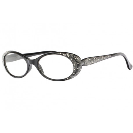 Lunettes de Lecture Femme Noires Paillettes Classe Flavy Lunettes Loupes Proloupe