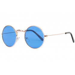 Petites Lunettes Soleil Bleues Rondes Tendance Beatly LUNETTES SOLEIL Eye Wear