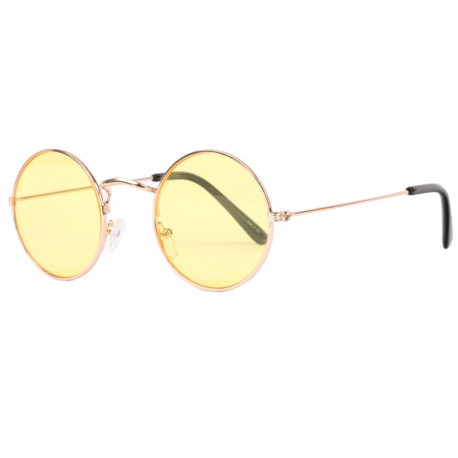 Petites Lunettes Soleil Jaunes Rondes Fashion Beatly LUNETTES SOLEIL Eye Wear