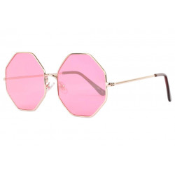 Lunettes Soleil Octogonales Roses Tendances Octy LUNETTES SOLEIL Eye Wear