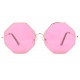 Lunettes Soleil Octogonales Roses Tendances Octy LUNETTES SOLEIL Eye Wear