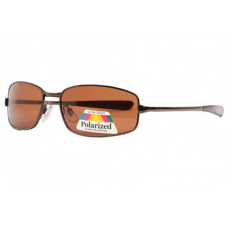 Lunettes Polarisantes Marrons Sportswear en Metal Keck LUNETTES SOLEIL Eye Wear