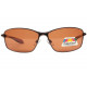 Lunettes Polarisees Marrons Metal Design Sport Feck LUNETTES SOLEIL Eye Wear