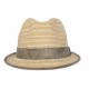 Chapeau de paille Stroke naturel et beige ANCIENNES COLLECTIONS divers