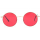 Lunettes de Soleil Ronde Rouges et Dorees tendance Obladi LUNETTES SOLEIL Eye Wear