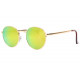 Lunettes de soleil Miroir Rondes Jaunes Tendance Folky LUNETTES SOLEIL Eye Wear