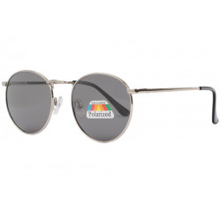 Lunettes Polarisees Rondes Grises en Metal Lury LUNETTES SOLEIL Eye Wear