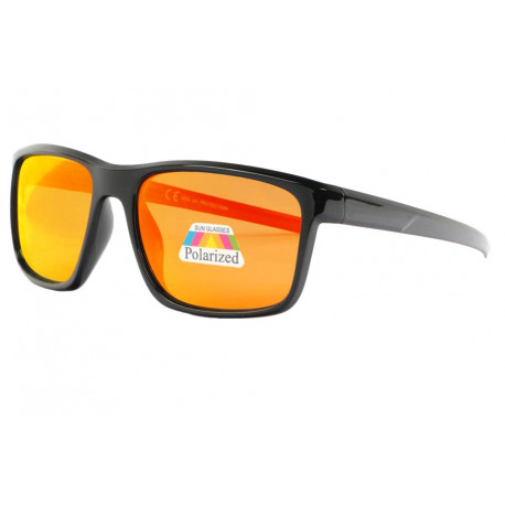 Lunettes polarisées sport, lunettes soleil miroir oranges livré 48h!