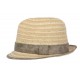 Chapeau de paille Stroke naturel et beige ANCIENNES COLLECTIONS divers